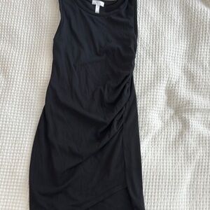 Melrose and Market Black Ruched Body-Con Dress